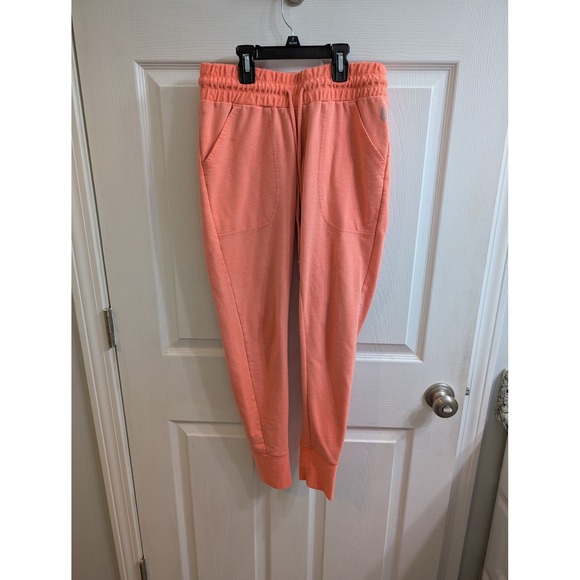 FP Movement Orange Terry Cloth Jogger Sweatpants Athletic Comfort - Size XS - Picture 2 of 8
